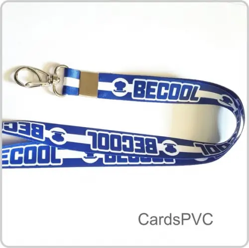 Cordão Personalizado com Mosquete 100pçs 70cm