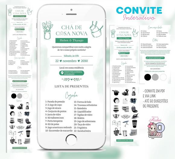 Convite Interativo Chá de Casa Nova