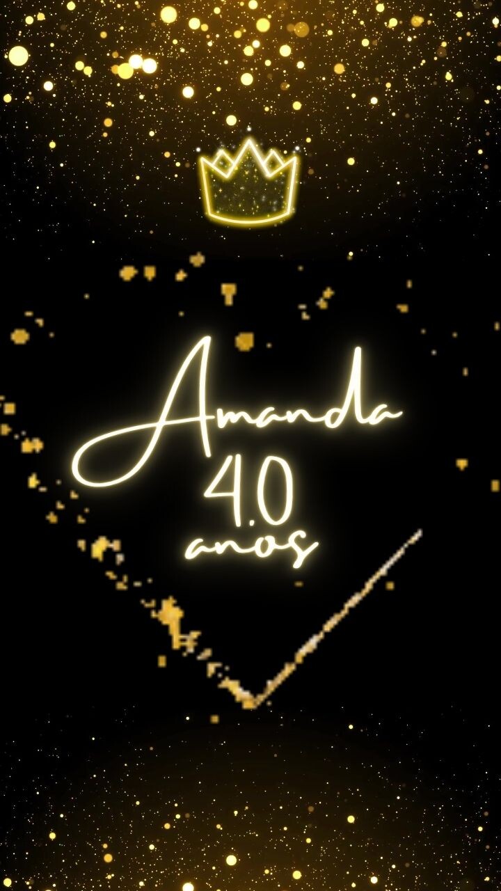 Convite Animado Preto e Dourado - Edite no Canva