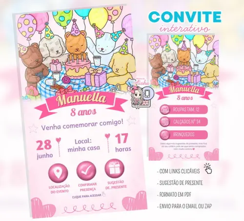 Convite Interativo Bobbie Goods
