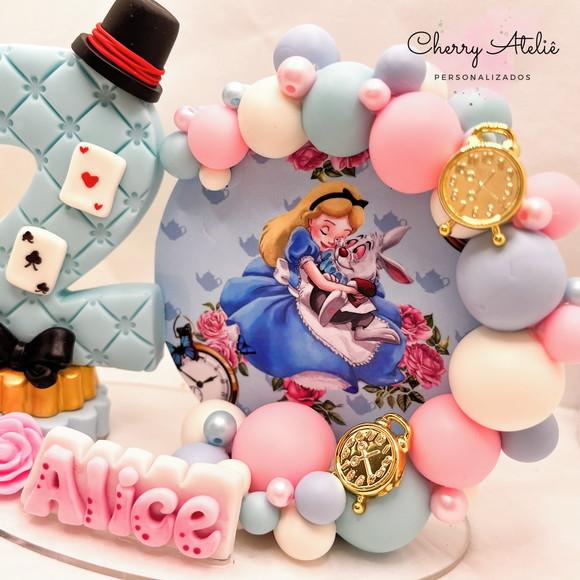Vela Cenário Alice - Biscuit (personalizada)