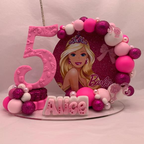 Vela Cenário Barbie - Biscuit (personalizada)