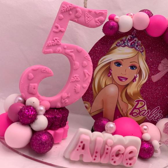 Vela Cenário Barbie - Biscuit (personalizada)