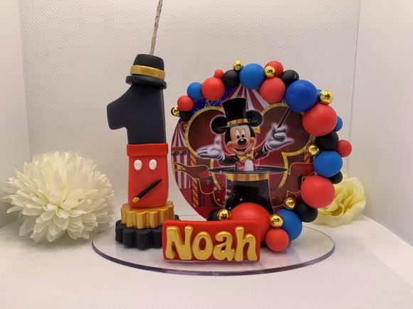 Vela Cenário Circo do Mickey - Biscuit (personalizada)