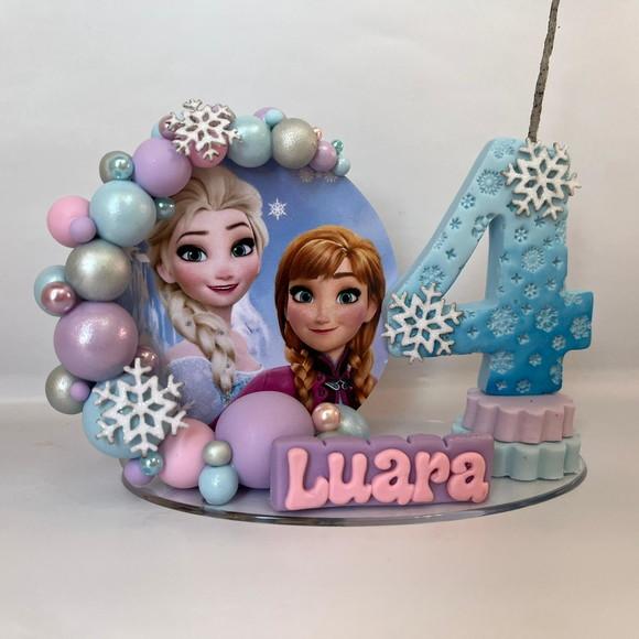 Vela Cenário Frozen - Biscuit (personalizada)