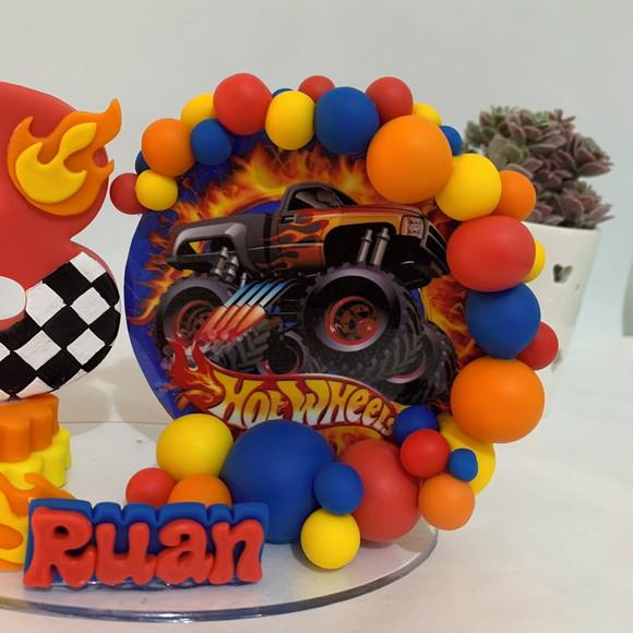 Vela Cenário Hot Wheels - Biscuit (personalizada)