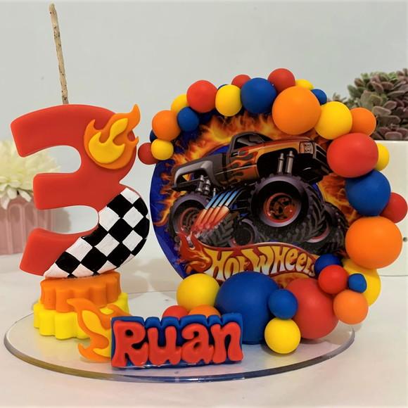 Vela Cenário Hot Wheels - Biscuit (personalizada)