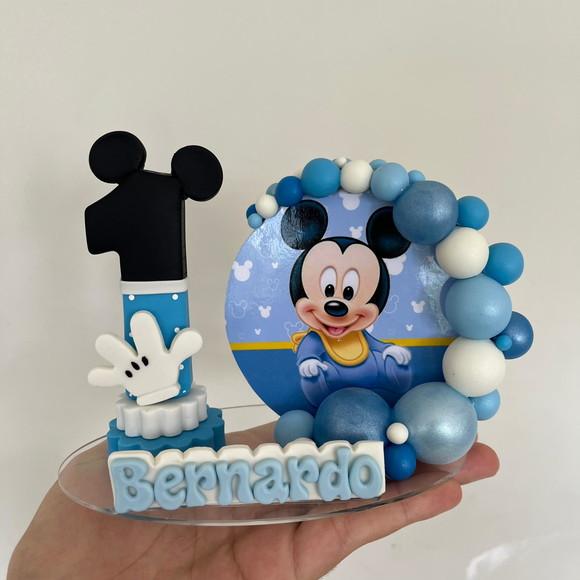 Vela Cenário Mickey Baby - Biscuit (personalizada)