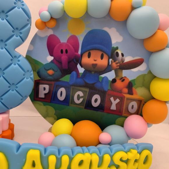 Vela Cenário Pocoyo - Biscuit (personalizada)