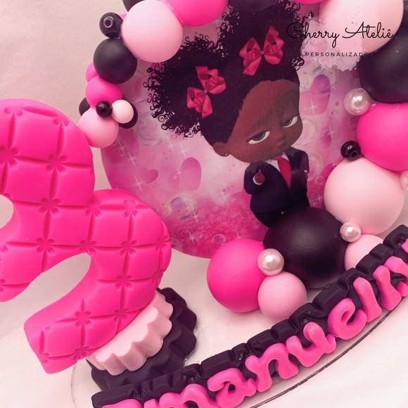 Vela Cenário Poderosa Chefinha - Biscuit (personalizada)