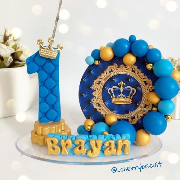 Vela Cenário Príncipe - Biscuit (personalizada)