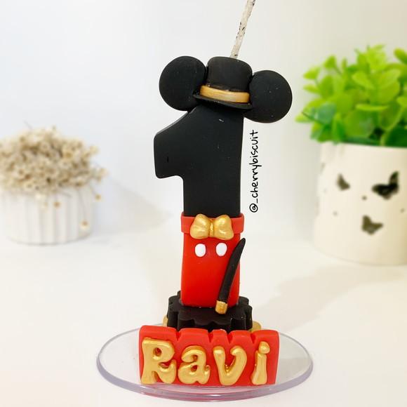 Vela Circo do Mickey - Biscuit (personalizada)
