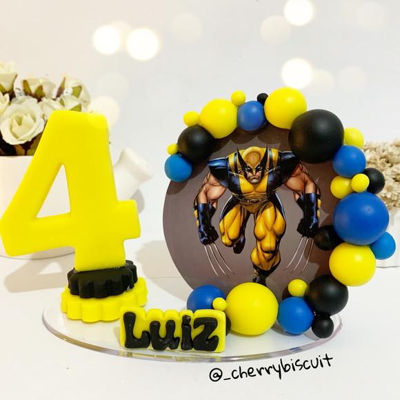Vela Cenário Wolverine - Biscuit (personalizada)