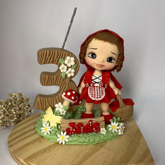 Vela Chapeuzinho Vermelho - Biscuit (personalizada)