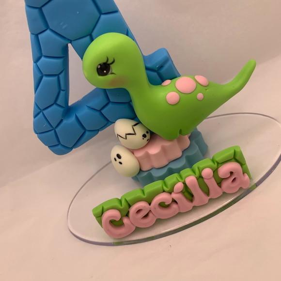 Vela Dino Baby - Biscuit (personalizada)