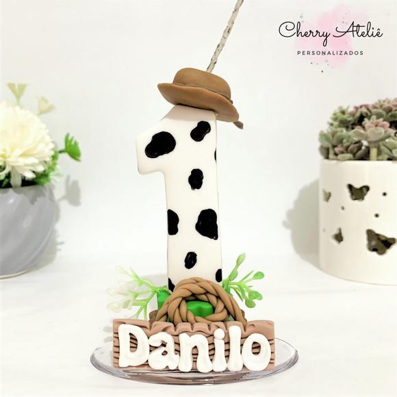 Vela Fazendinha - Biscuit (personalizada)