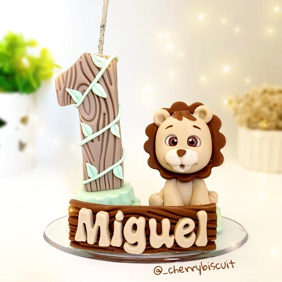 Vela Leão / Safari - Biscuit (personalizada)