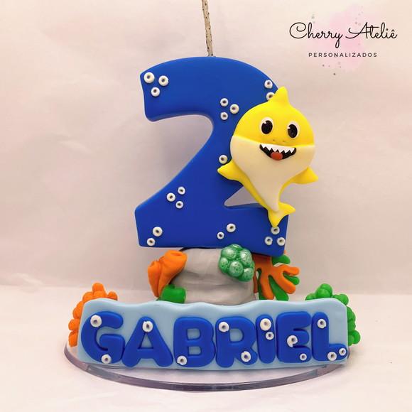 Vela Personalizada - Baby Shark