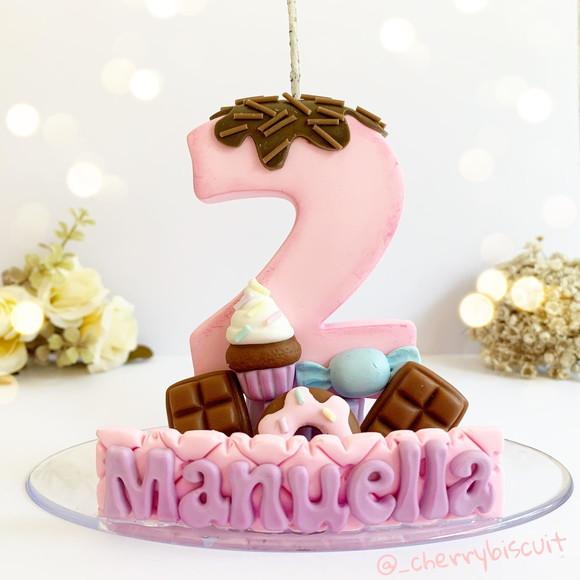 Vela Personalizada - Doces / Confeitaria