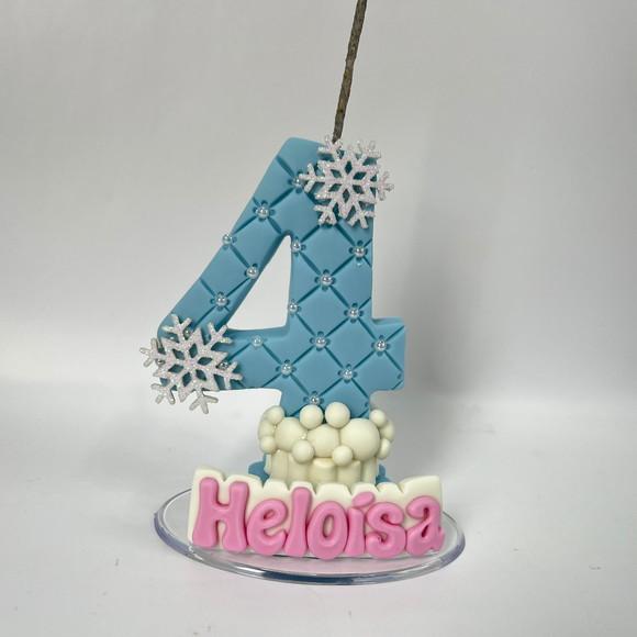 Vela Personalizada - Tema: Frozen