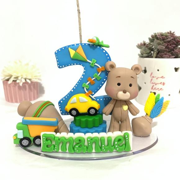 Vela Personalizada - Tema: Fábrica de Brinquedos