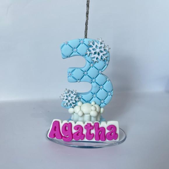 Vela Personalizada - Tema: Frozen