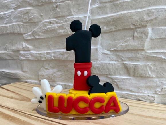 Vela Personalizada - Tema: Mickey Mouse