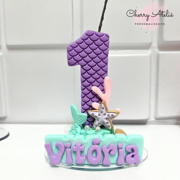 Vela Sereia / Fundo do Mar - Biscuit (personalizada)