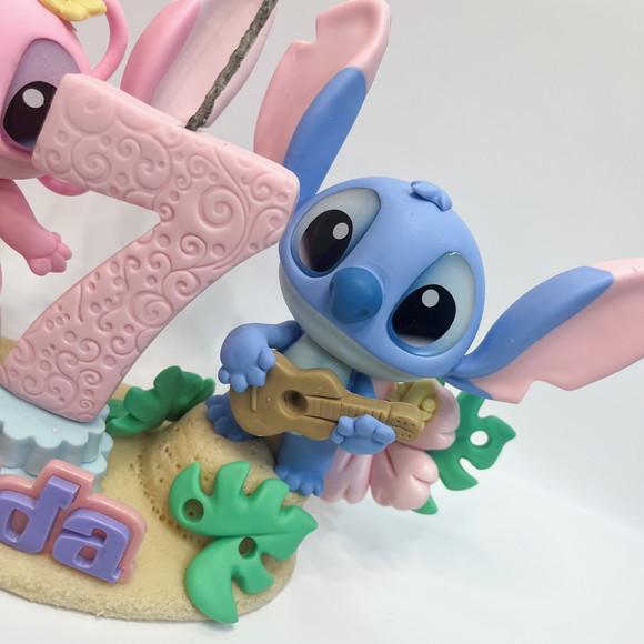 Vela Stitch e Angel - Biscuit (personalizada)