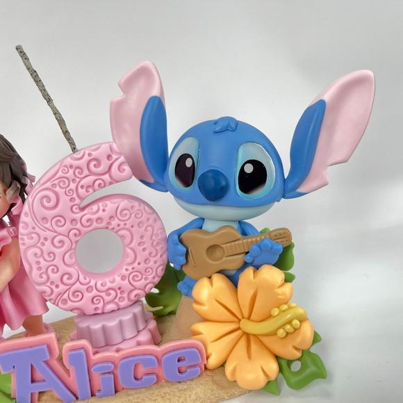 Vela Stitch com Boneca - Biscuit (personalizada)