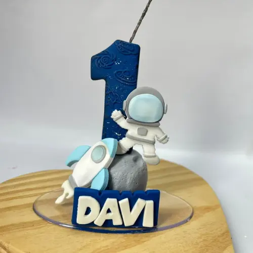 Vela Astronauta - Biscuit (personalizada)