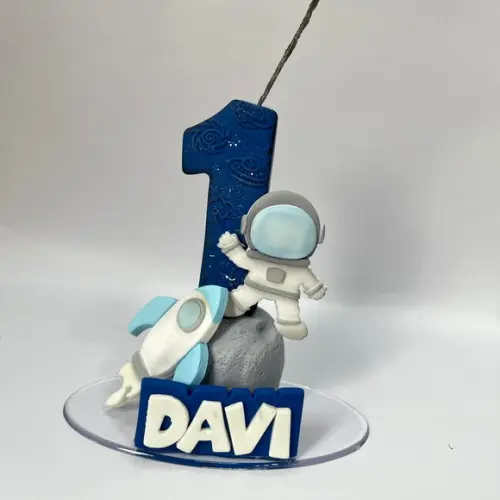 Vela Astronauta - Biscuit (personalizada)