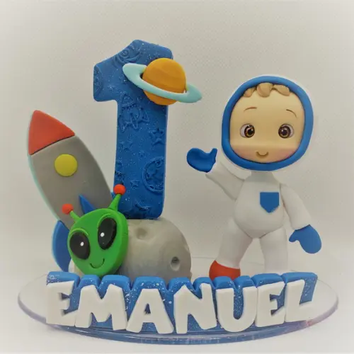 Vela Astronauta - Biscuit (personalizada)