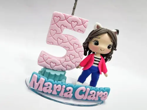 Vela Casa Mágica da Gabby - Biscuit (personalizada)