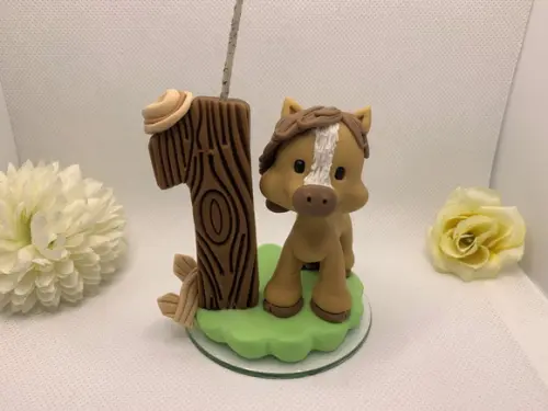 Vela Cavalo Spirit - Biscuit (personalizada)