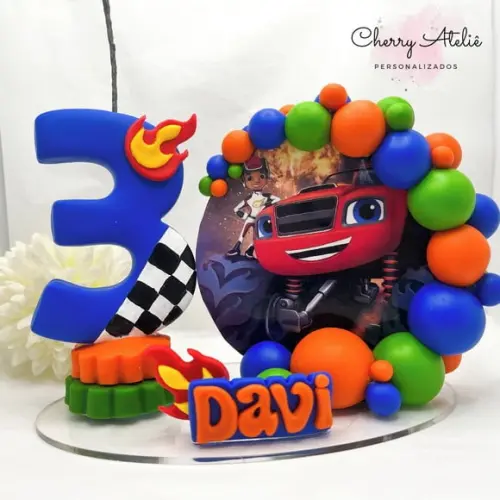 Vela Cenário Blaze - Biscuit (personalizada)