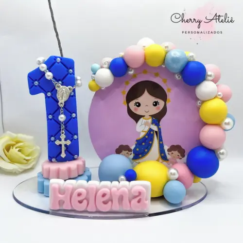 Vela Cenário Nossa Senhora da Conceição - Biscuit