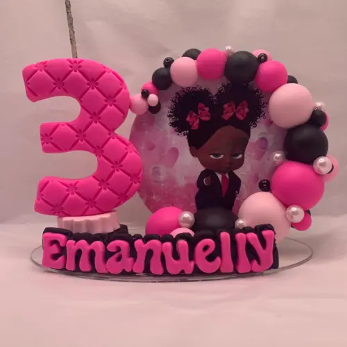 Vela Cenário Poderosa Chefinha- Biscuit (personalizada)