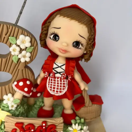 Vela Chapeuzinho Vermelho - Biscuit (personalizada)