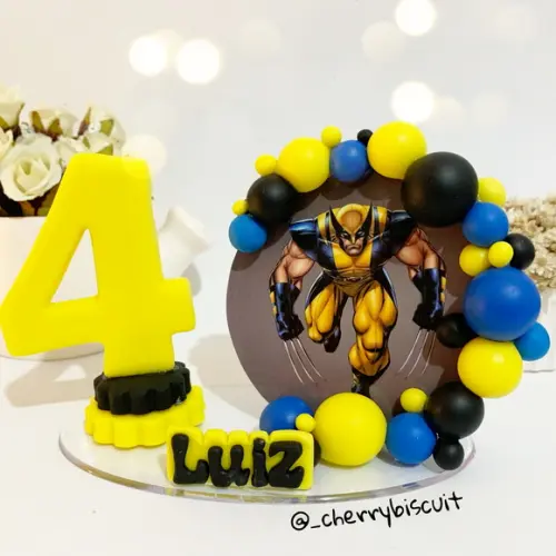 Vela Cenário Wolverine - Biscuit (personalizada)