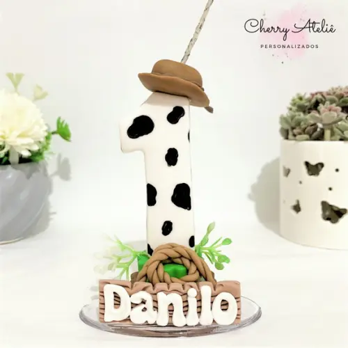 Vela Fazendinha - Biscuit (personalizada)