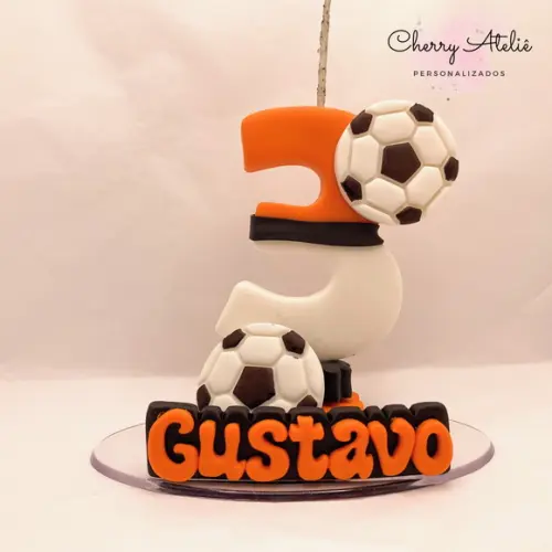 Vela Futebol - Biscuit (personalizada)