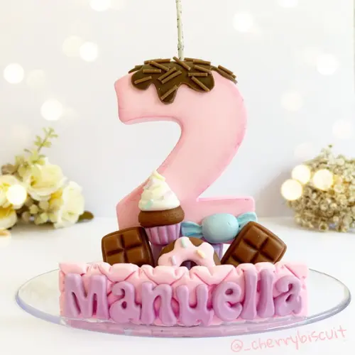Vela Personalizada - Doces / Confeitaria