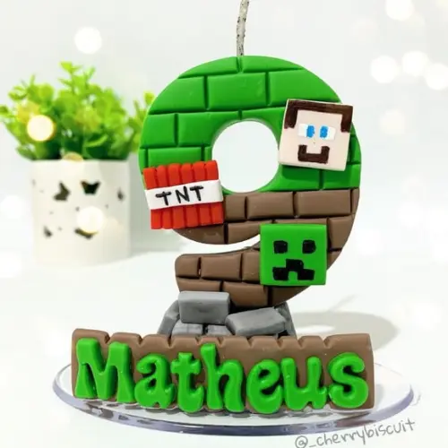 Vela Personalizada - Minecraft