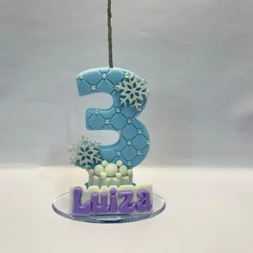 Vela Personalizada - Tema: Frozen