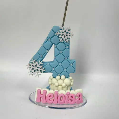 Vela Personalizada - Tema: Frozen