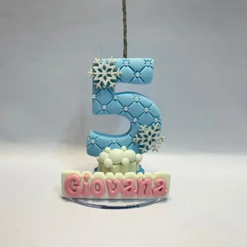 Vela Personalizada - Tema: Frozen