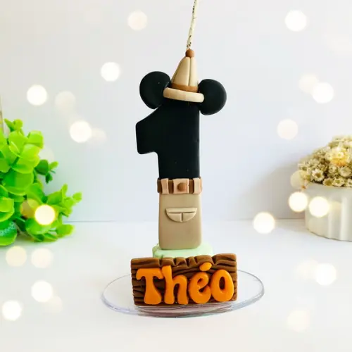 Vela Personalizada - Tema: Mickey Safari