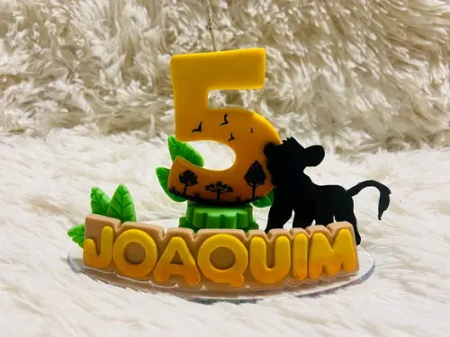 Vela Personalizada - Tema: Rei Leão
