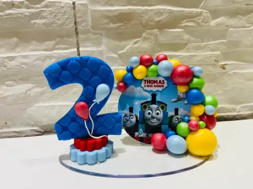 Vela Personalizada - Tema: Thomas e Seus Amigos
